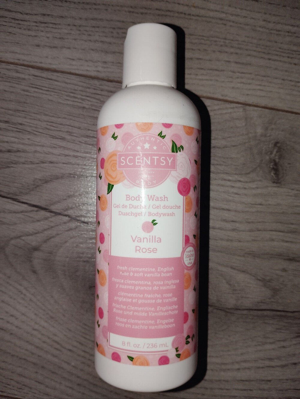 Scentsy Vanilla Rose Body Wash 8 Fl Oz New Sealed Bottle